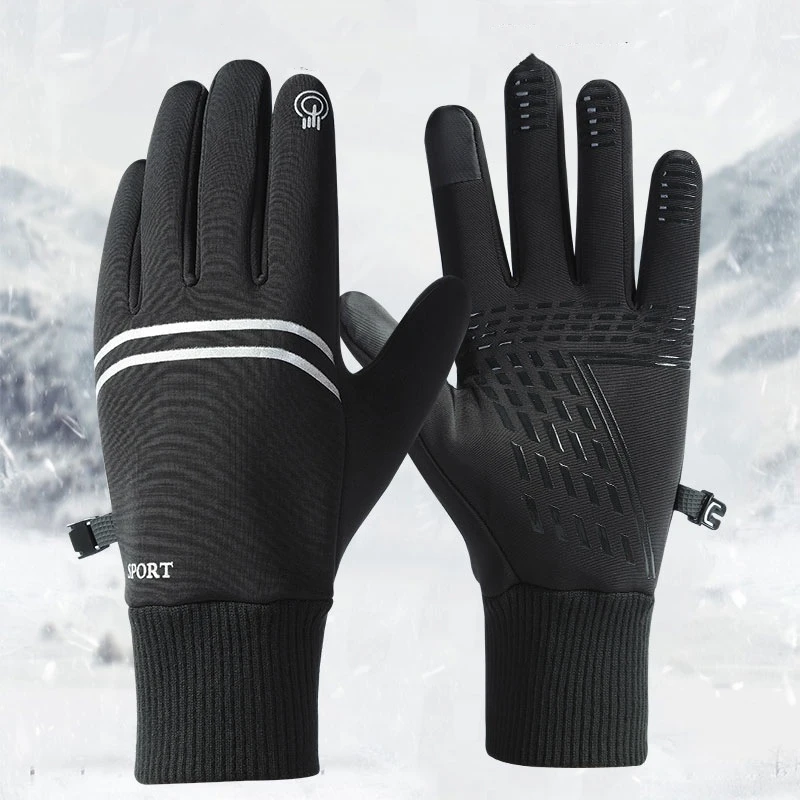 

Winter Waterproof Gloves Adult 1 Pcs Windproof Sports Fishing Touch Screen Driving Motorcycle Ski Non-slip Warm Cycling Gloves
