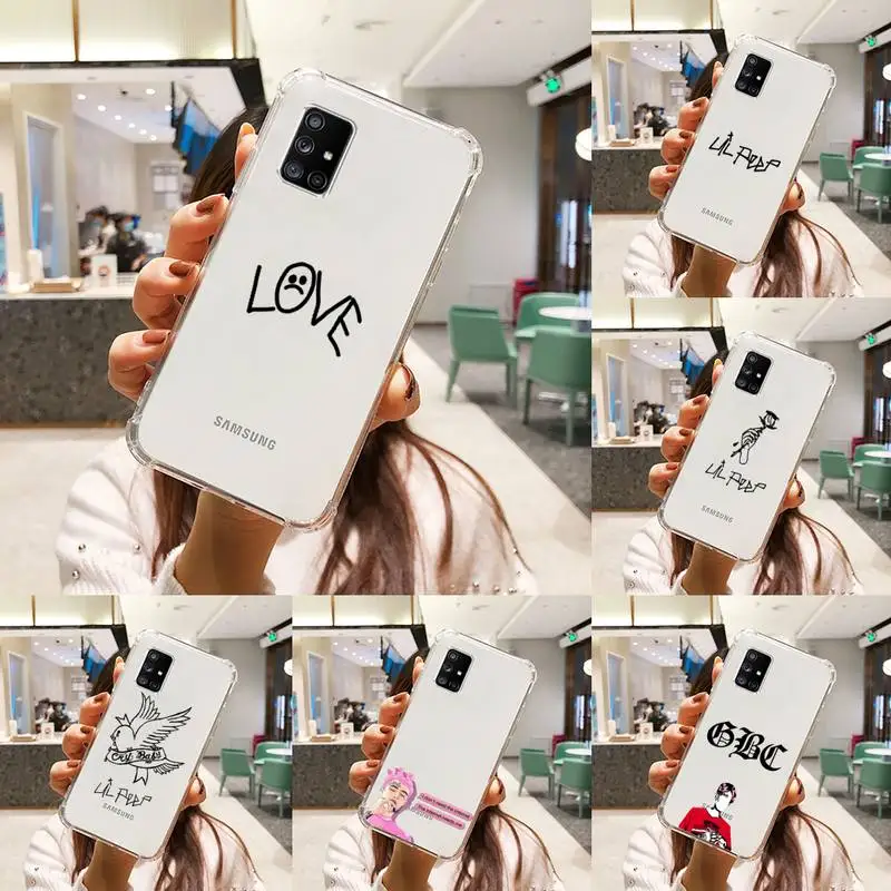 

Lil Peep Phone Case Transparent For Samsung S A M J 21 20 50 30 60 5 7 51 71 90 11 10 J710 e p PLUS Prime 5G