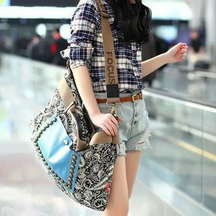 Женская Винтажная сумочка сумки через плечо богемный тоут кошелек портфель |