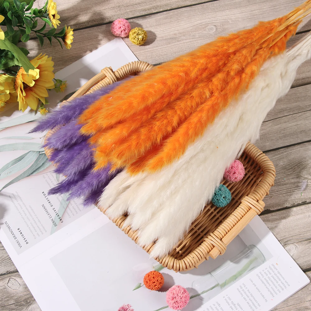 Букет из сушеных пампасов набор 15 штук натуральный тростниковый букет для