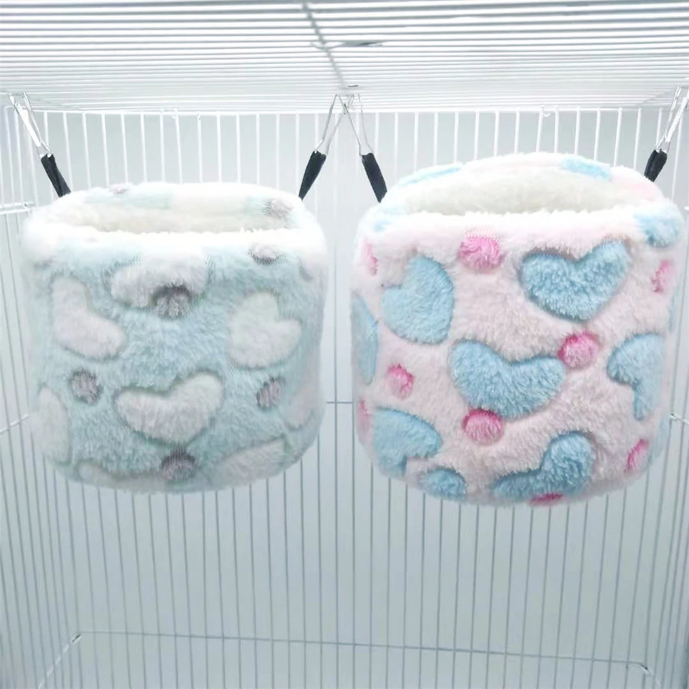 

Зимние согревающие гамаки для домашних животных, клетки, гнезда, кровать для маленьких животных, Свинка из Гвинеи, хомяк, белка, хорька, ежик