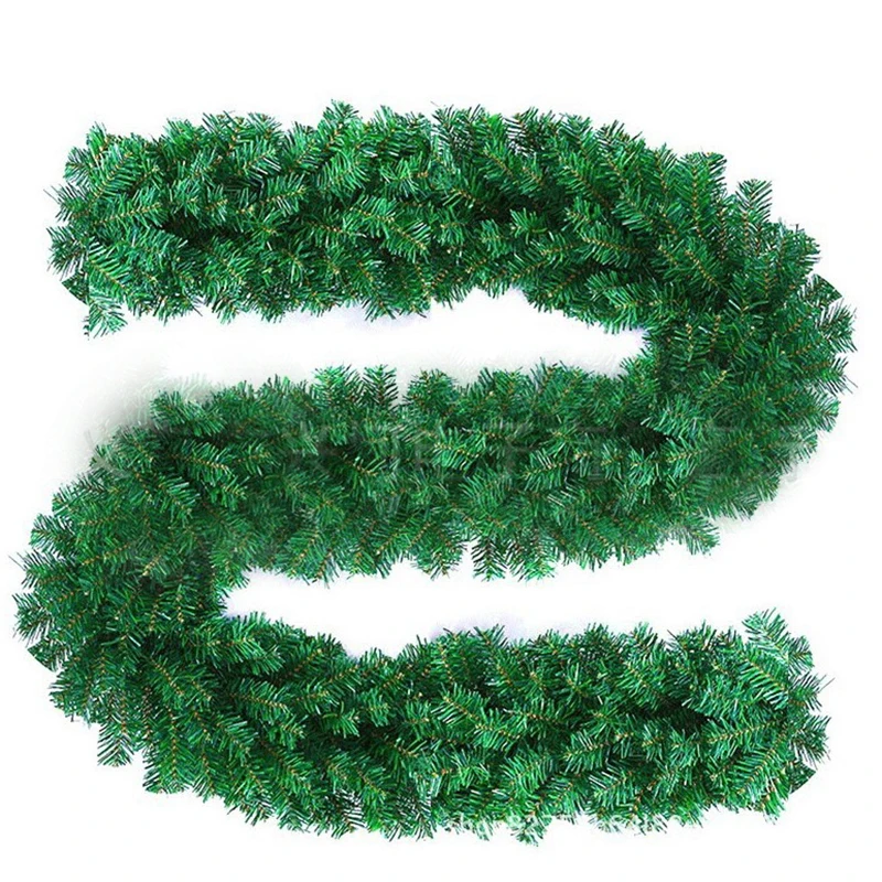 2 7 м Рождественское украшение для дома Новогодняя зеленая Рождественская