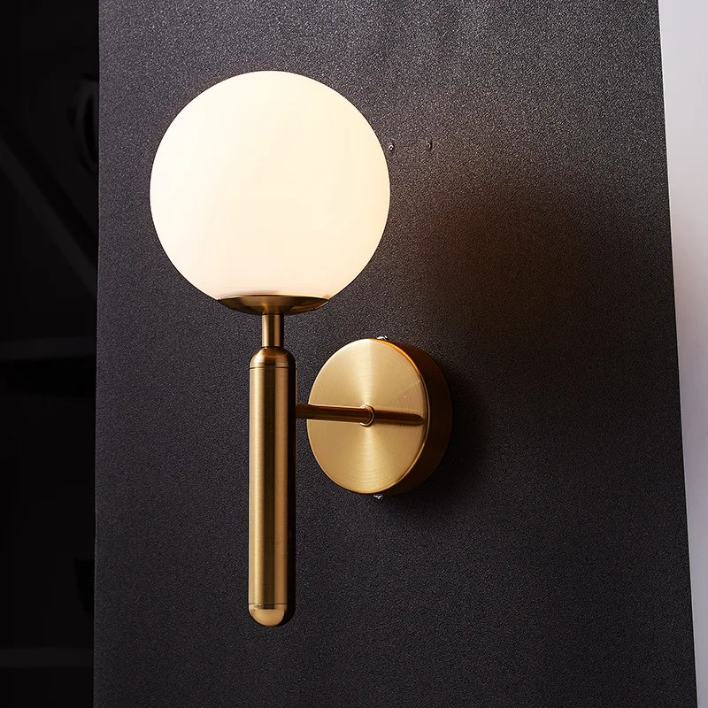 

loft vintage living room decoration nordic decoration home stone led crystal bedroom bedside living room corridor wall lamp