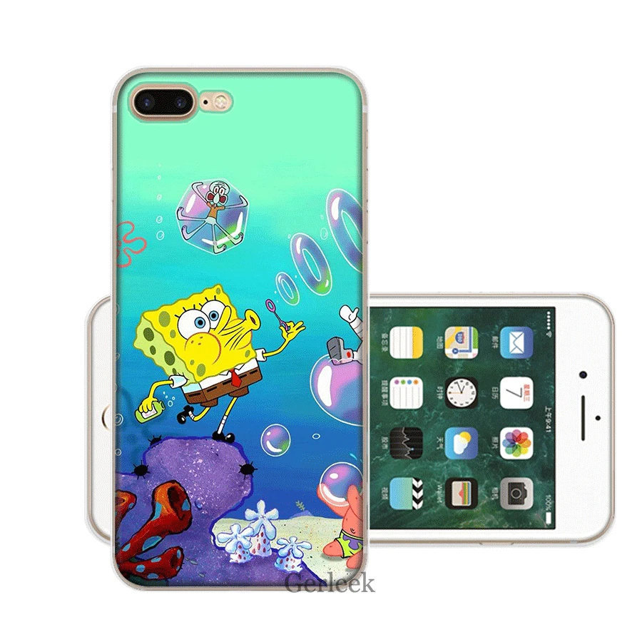 Мобильный телефон чехол для iPhone 11 Pro 6 6s 7 8 PLus XR X XS Max SE 2020 твердая губка Bob-2 - купить