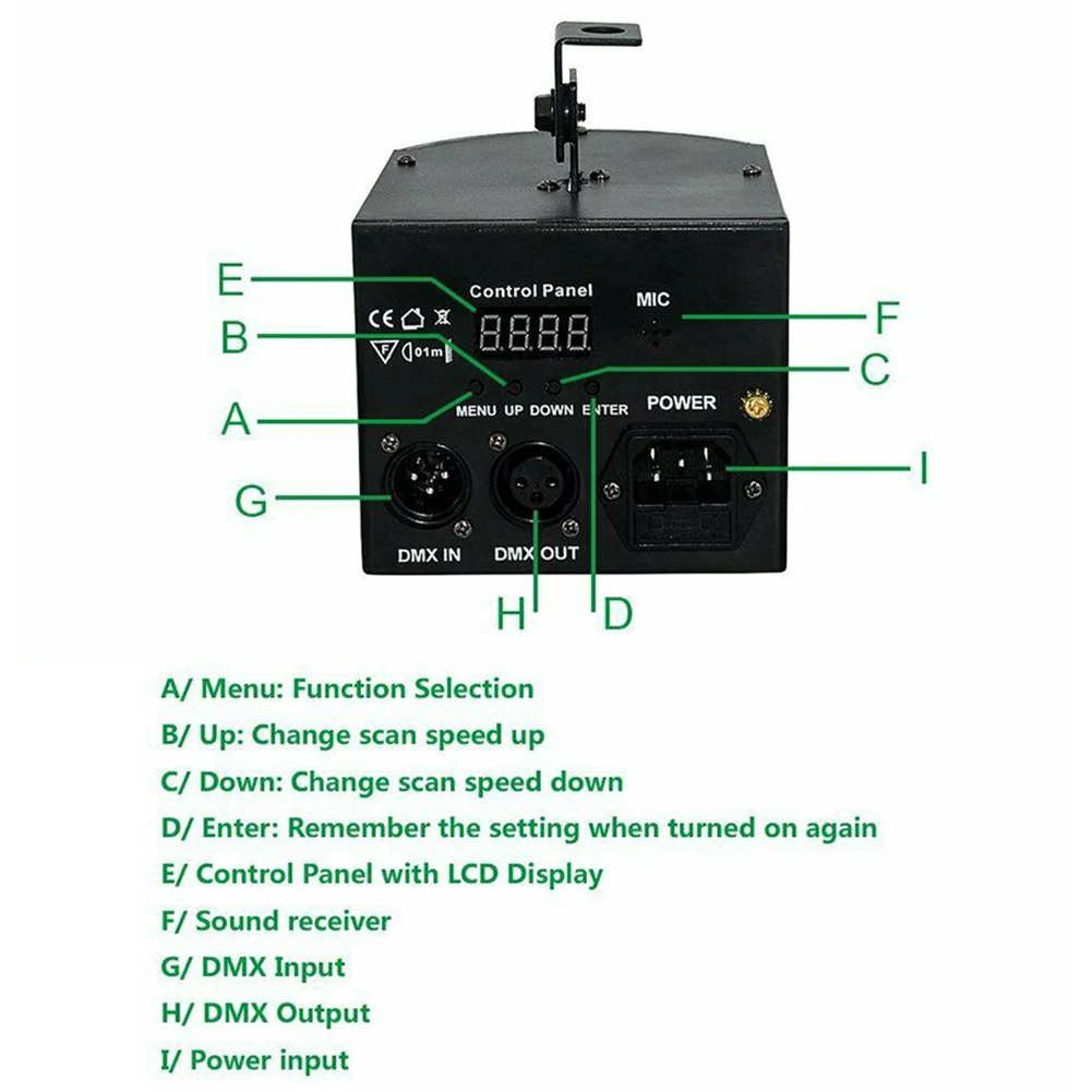 Светодиодный сцсветильник прожектор со звуковой активностью лазерный луч DMX для