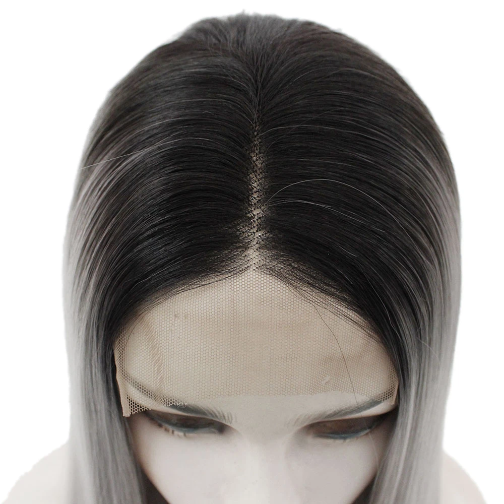 Similler женские кружевные передние парики прямые длинные волосы Омбре парик