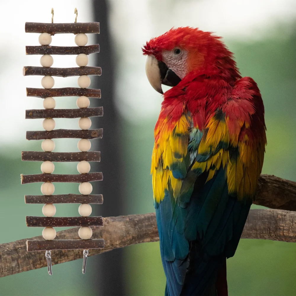 

Hamster Climbing Ladder with Hook Cage Accessory Hamster Bird Plaything