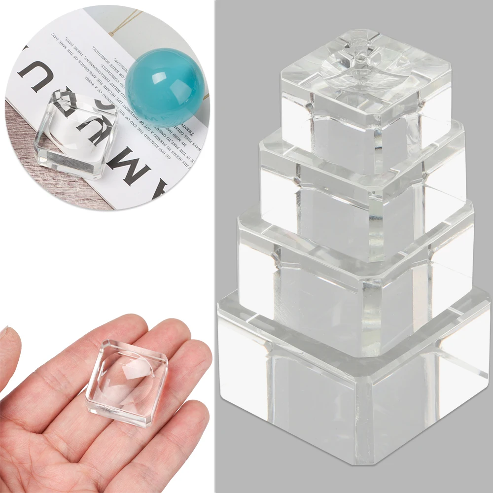 Хрустальное основание для фиксированного сиденья квадратный стеклянный