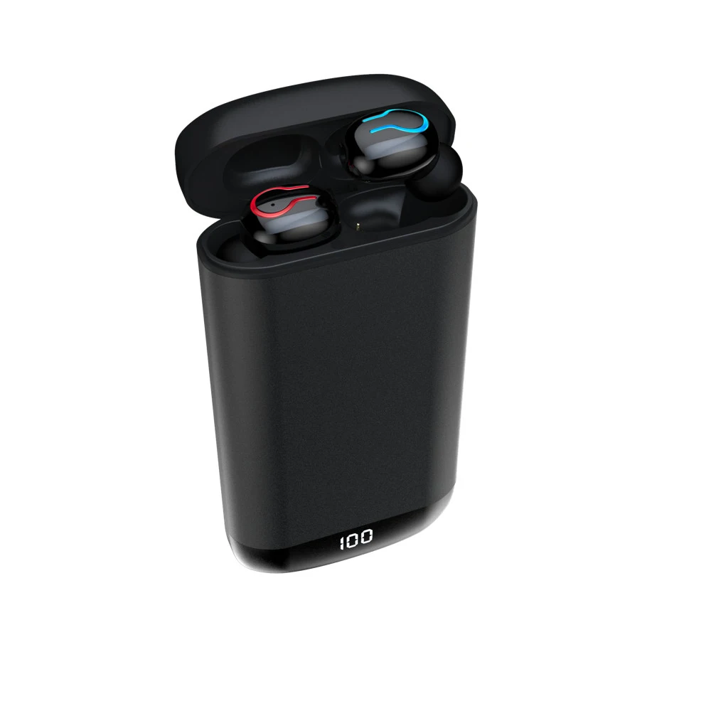Беспроводные наушники HBQ Q66 TWS 5 0 6000 мАч Bluetooth с светодиодный зарядным устройством