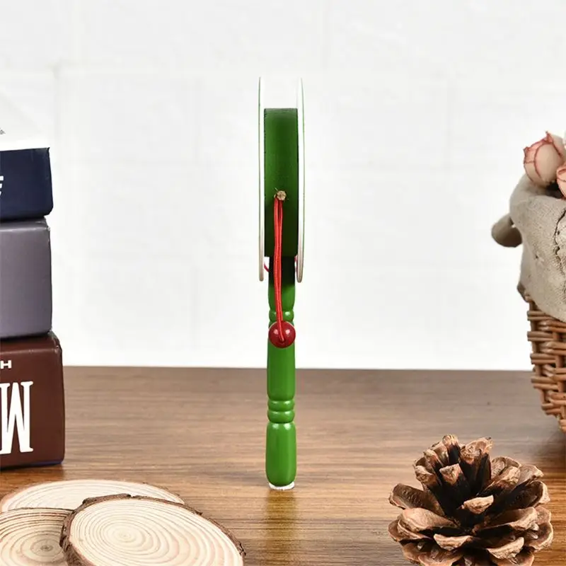 Christmas Baby Kids Wood Rattle Drum Instrument Toys Children Musical Toy Chinese Styles Drum christmas Gift For Baby Infant