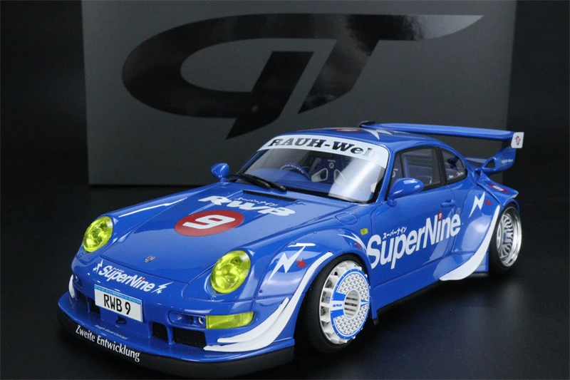 

GT Spirit 1:18 RWB Hong Kong SUPERLINE #9 BLUE 2019 модель автомобиля из смолы