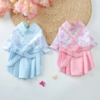 pet clothes spring and summer cat clothes pet dog skirts chinese style pet clothes pet supplies girl dog clothes