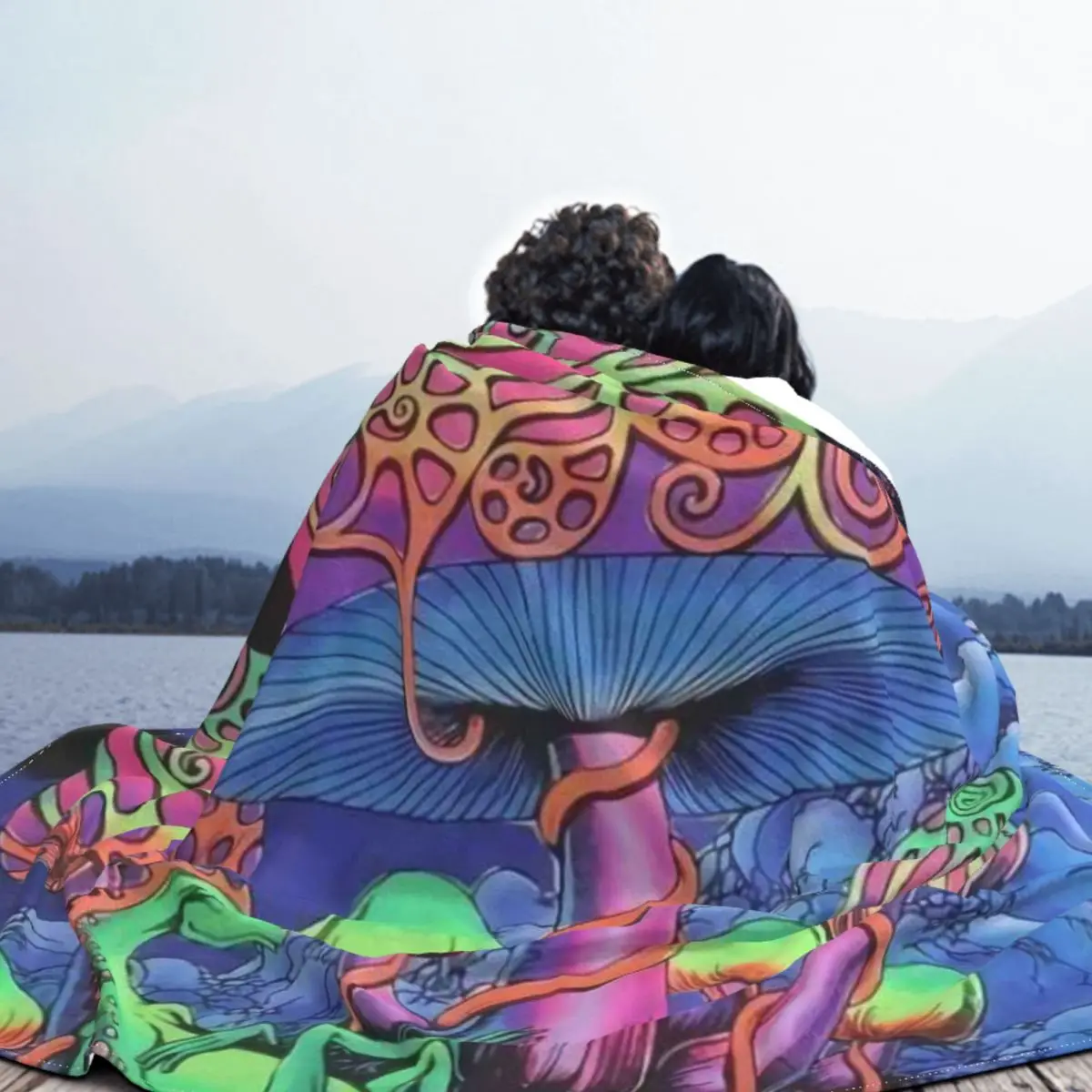 Нордическое Психоделическое одеяло современное хлопковое дышащее из