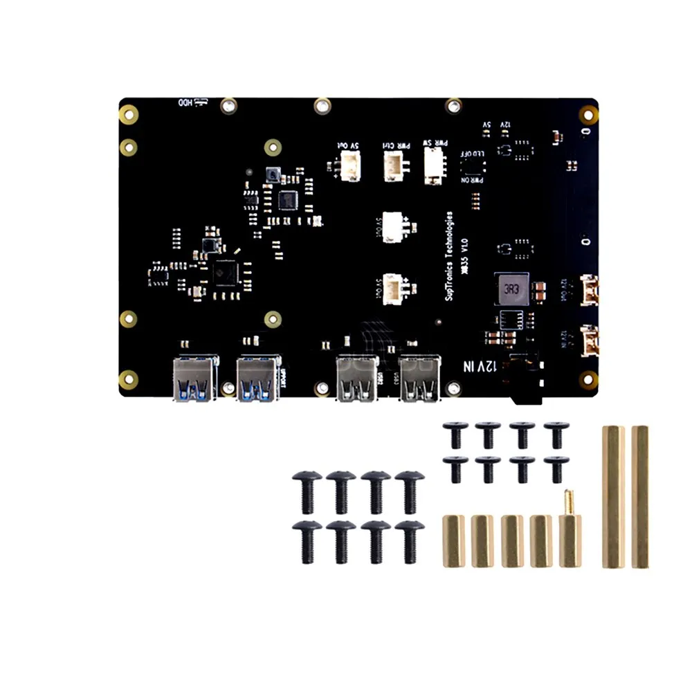 Для Raspberry PI 4 X835 3 5 &quotSATA адаптер Поддержка 10 ТБ дюйма SATA жесткие диски HDD