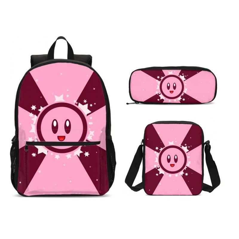 Kawaii Hoshino Kirby набор студенческих рюкзаков с принтом сумка карандаш для мужчин и
