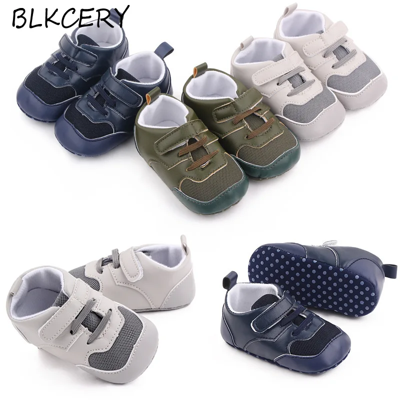

Fashion Infant Baby Boy Shoes Soft Sole Sneakers Newborn Footwear Toddler Crib Shoes Mesh Moccasin Footwear for 1 Year Old Gifts