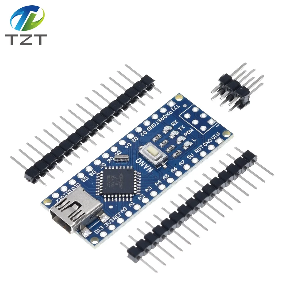 Контроллер Nano 3 0 совместимый с Arduino nano CH340 USB-драйвер без кабеля NANO V3.0 5 шт. - купить