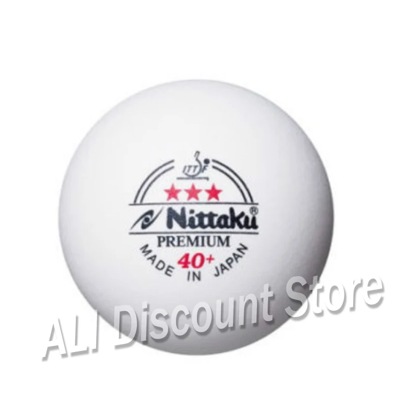 

Genuine Nittaku ITTF approved 3-Star PREMIUM 40+ Table Tennis Balls Plastic Ball