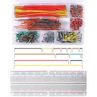 840 pieces breadboard jumper wire kit with 830 mb 102 tie points solderless breadboard for arduino raspberry pi