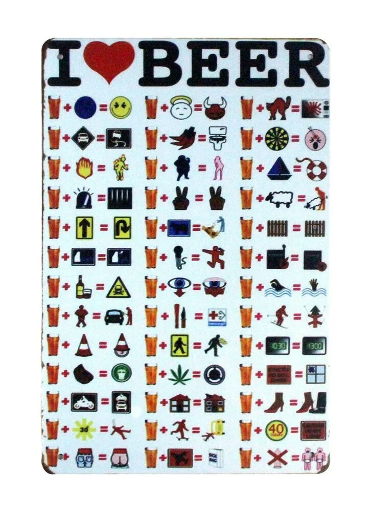 Я люблю пиво Оловянная металлическая табличка гараж магазин наружные стены