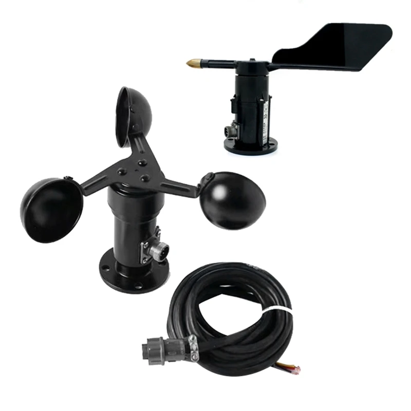 2 шт. передатчик скорости ветра и объема метеоэлектрический металлический датчик