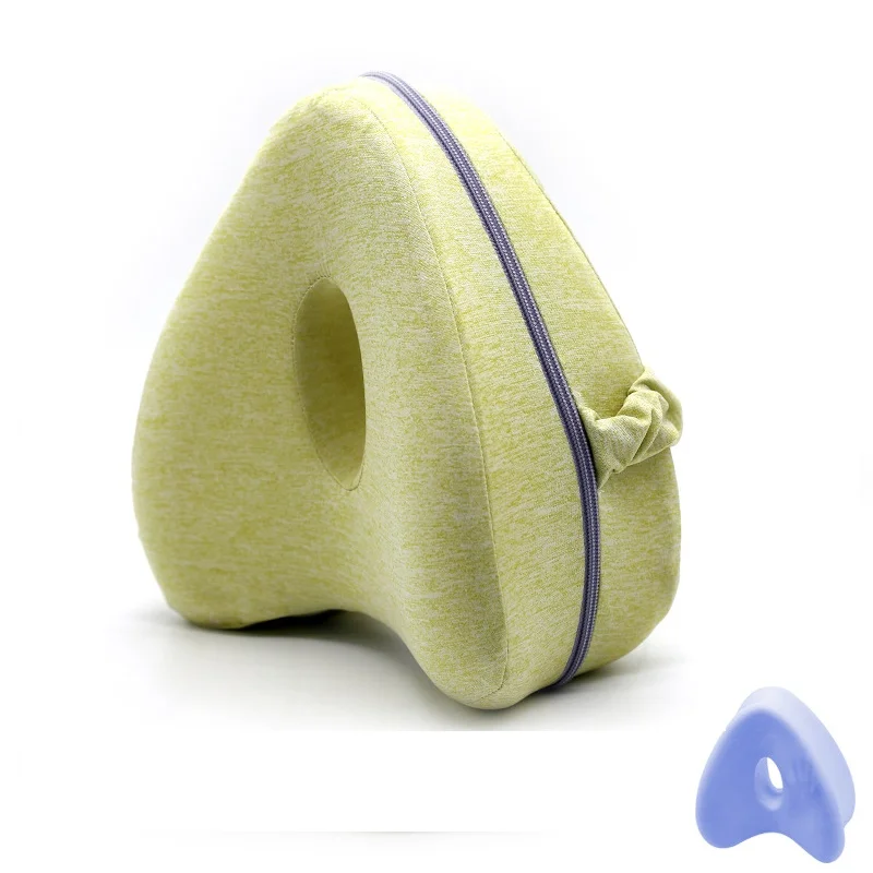 yellow Подушка для ног в форме сердца, медленный отскок, мягкая пена с эффектом памяти, для офиса, портативная, для хранения, защита для шейки матки, забота о здоровье, подушка для ног - Цвет: yellow