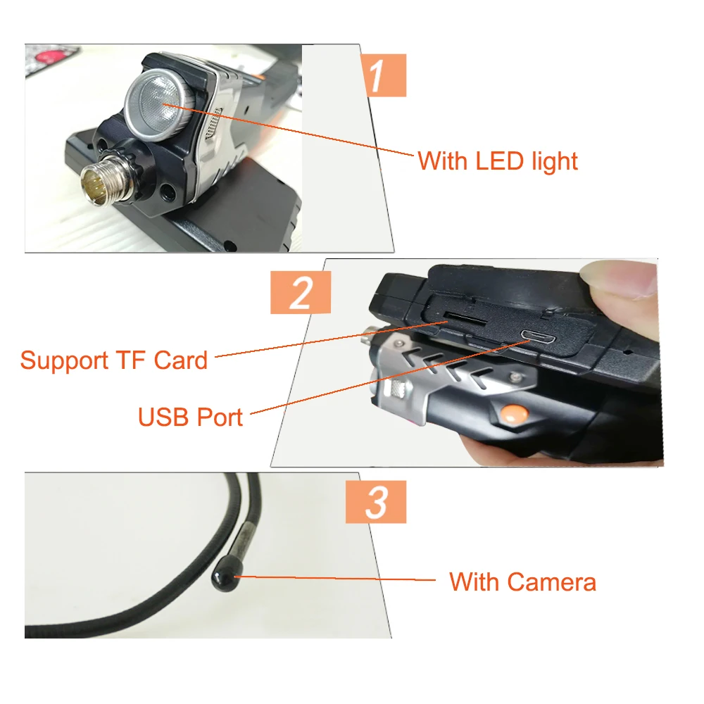 Herramienta de Control de plagas, Detector de v&iacute;deo, detecci&oacute;n de termitas, monitoreo de peligro, con c&aacute;mara-5
