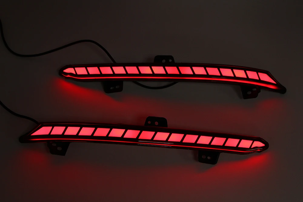 Smoke Lens Rear Bumper Tail Light for Honda Accord 2018 2019 2020 LED Reflector Brake Lamp Mustang Style w/ Dynamic Turn Signal |