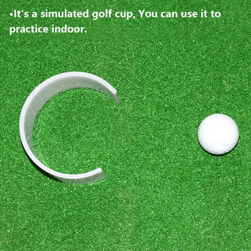 

Plastic Golf Practice Disc Semicircle Hole Cup Outdoor Garden Sport Putting Ring