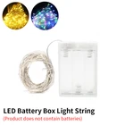 СВЕТОДИОДНАЯ Гирлянда RGB, 5 В, 3 ааUSB, 2 м, 5 м, 10 м, для нового года, Рождества, свадьбы, вечеринки, праздничное украшение