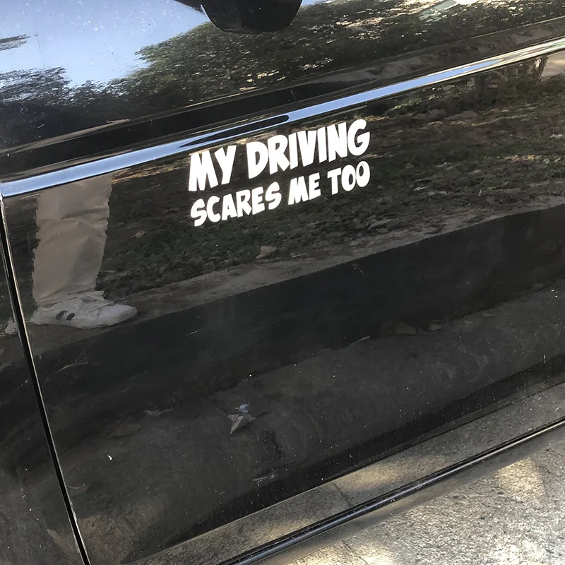 Светоотражающие предупреждающие наклейки на заднюю панель автомобиля 20*6 см мой