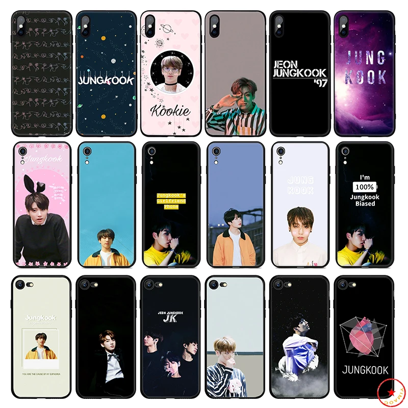 Мягкий силиконовый чехол для телефона Jeon Jung Kook K Pop iPhone 11 Pro Xs Max X или 10 8 7 6 6S Plus 5 5S SE Xr