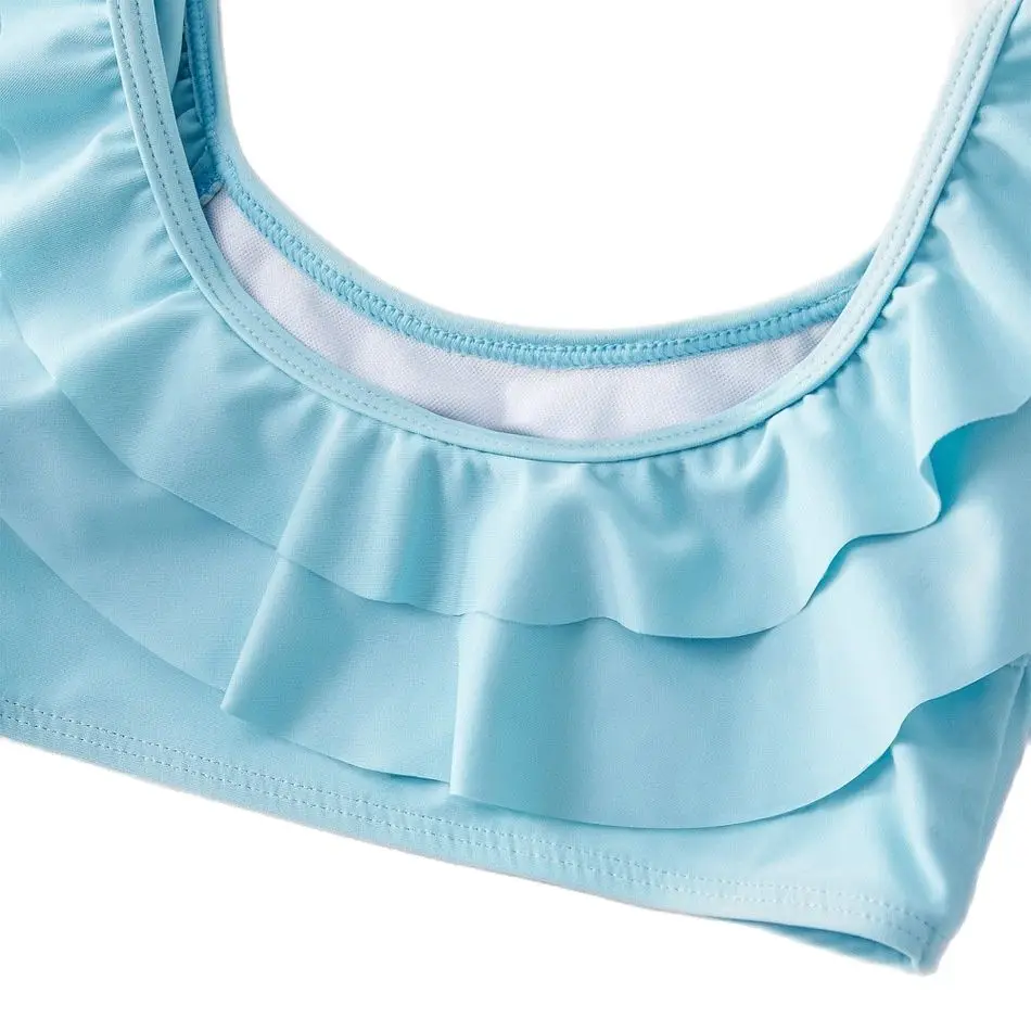 Новейший летний богемный семейный купальник комплект бикини для матери и дочери