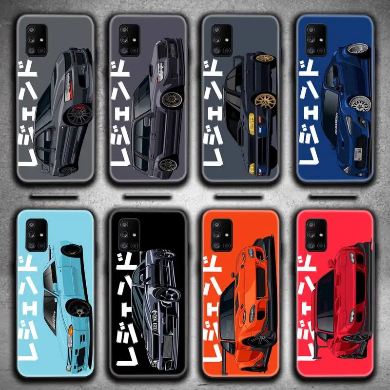 

JDM Tokyo drift sports car Phone Case For Samsung Galaxy A52 A21S A02S A12 A31 A81 A10 A30 A32 A50 A80 A71 A51 5G