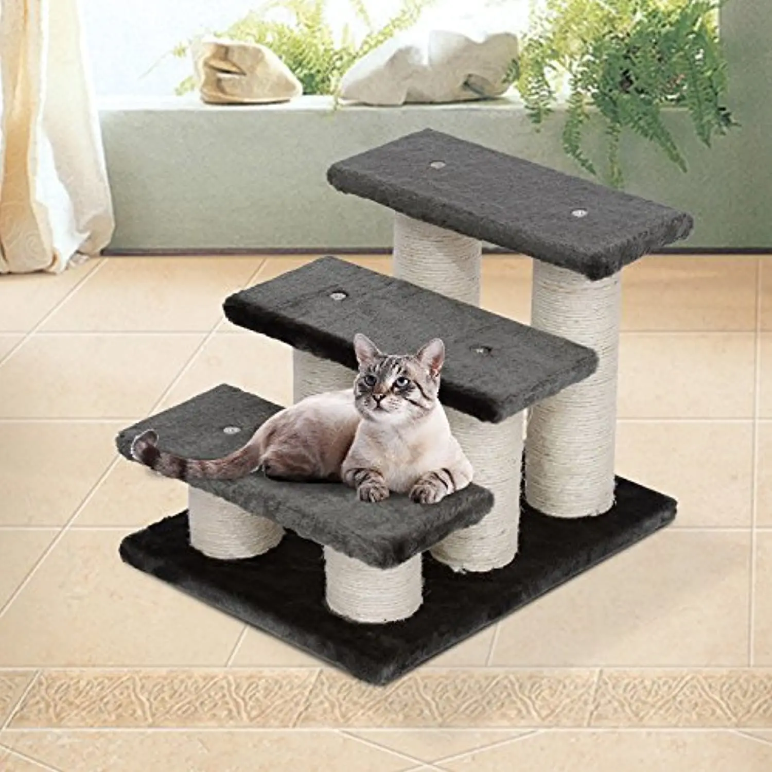 

Pet Ladder Cat Dog Ladder 3-Step Ladder New