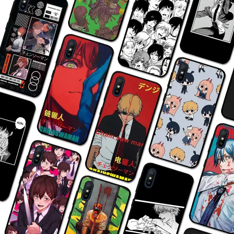 Чехол для телефона с мультяшным аниме бензопилой Redmi 9A 8A 7A 7 6A 5A 5 Plus 4X S2 GO K20 K30 6 Note 8 9