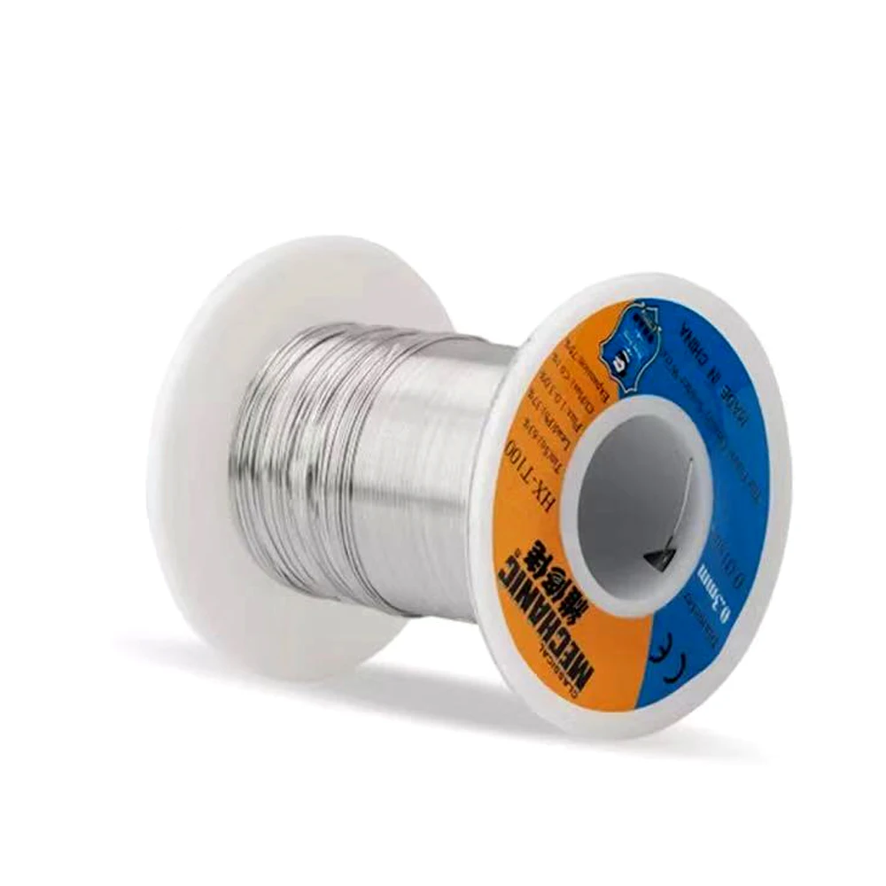 Solder Wire MECHANIC HX-T100 200g 0.3 0.4 0.5 0.6 0.8 1.0 1.2mm High Purity Low Fusion Spot Welding BGA Repair Tools | Инструменты