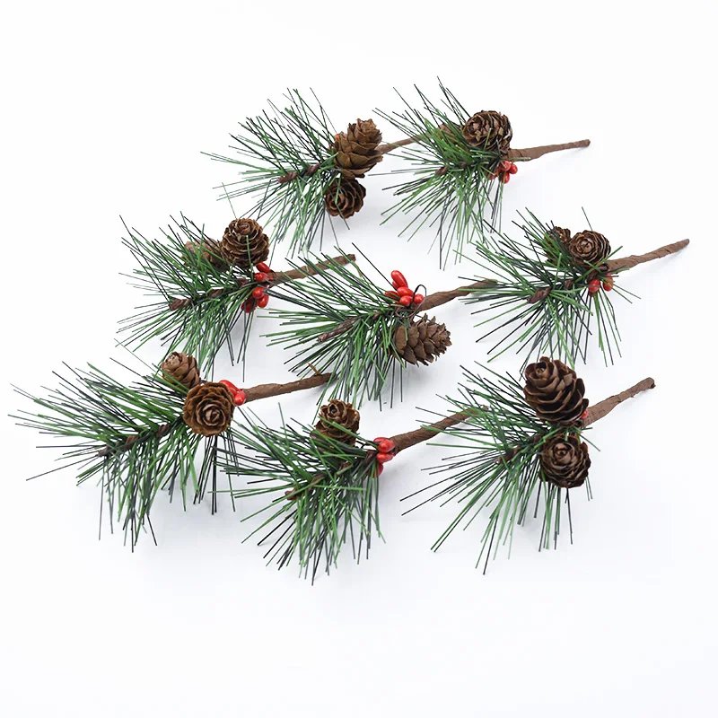 5/10 шт. Сосновые иглы мини аксессуары для рождественской елки Подарочная коробка