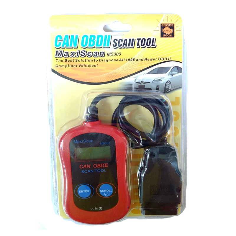 Диагностический инструмент MS300 obd 2 сканер OBDII OBD2 считыватель кодов двигателя