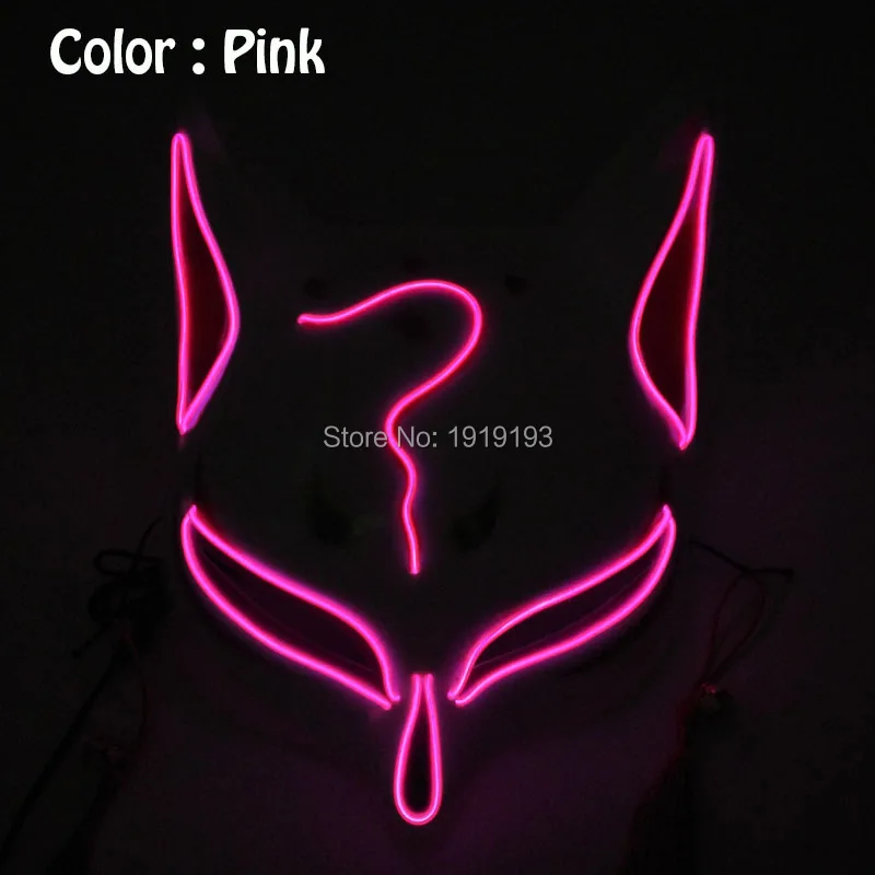 Японские маски лисы на половину лица аниме косплей Маскарадная маска для