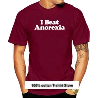 camiseta i beat de anorexia camiseta divertida y ancha camiseta ajustada obesa top 0127