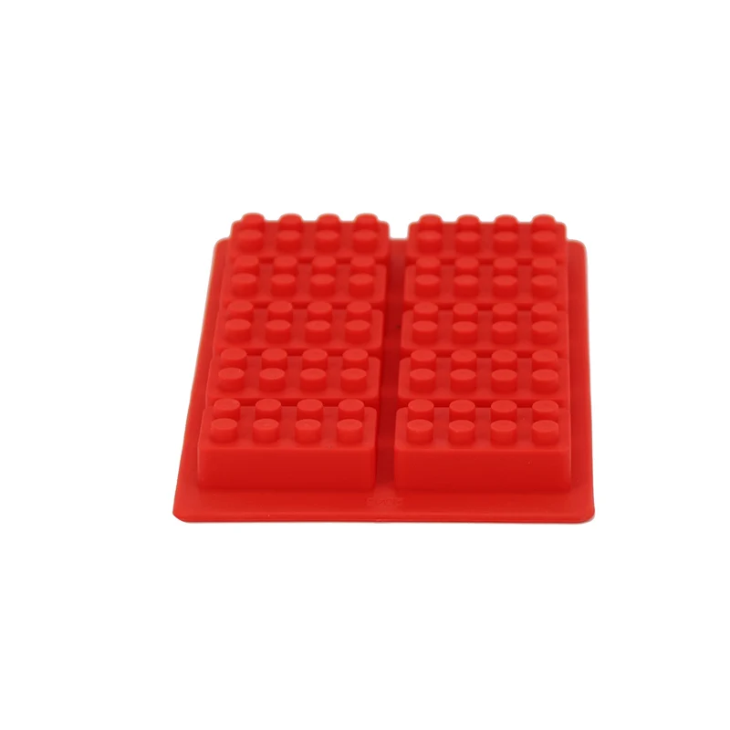 10 отверстий поднос кубика льда силиконовые Lego кирпичных блоков в форме