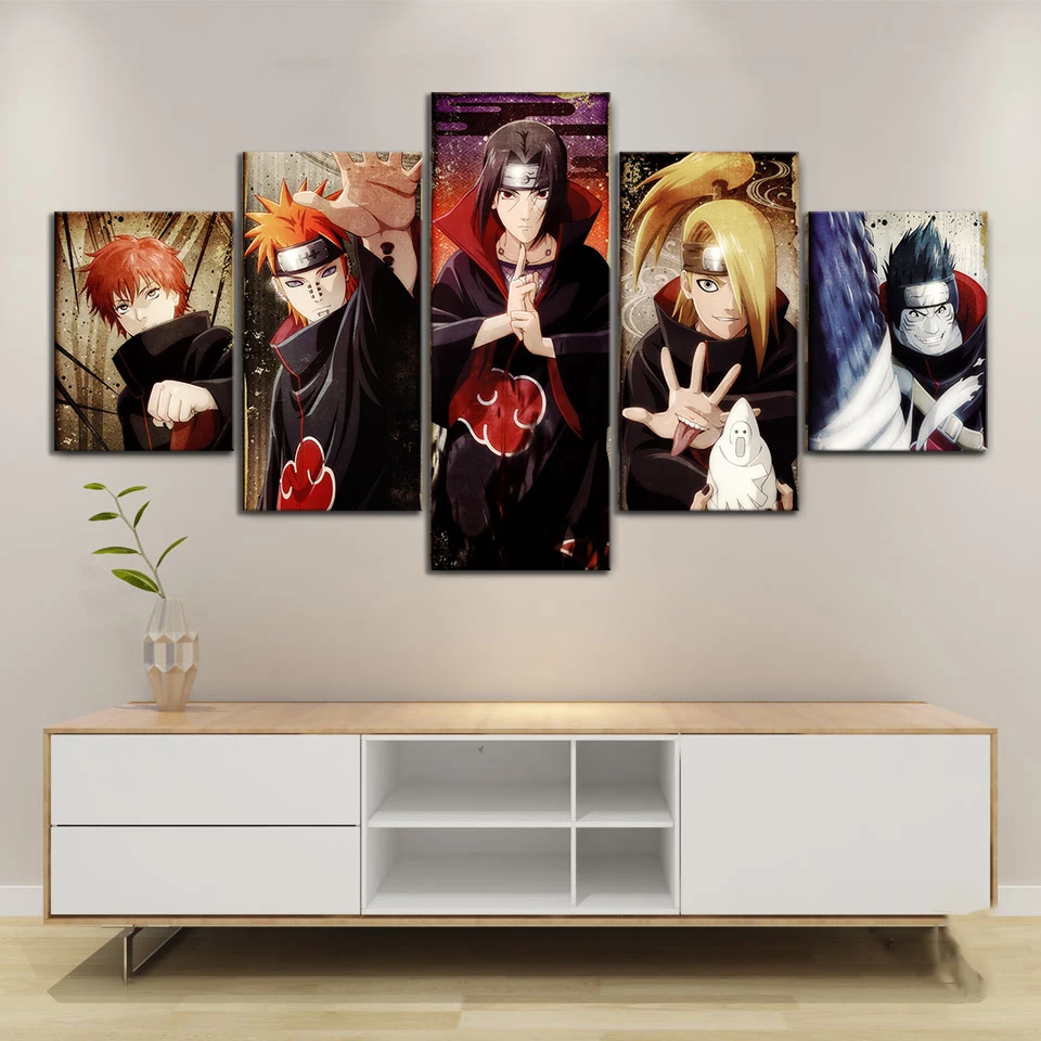 

Decor 5 Piece Canvas Art Prints Modular Naruto Anime Poster Home Oil Modern For Boys Room Framework