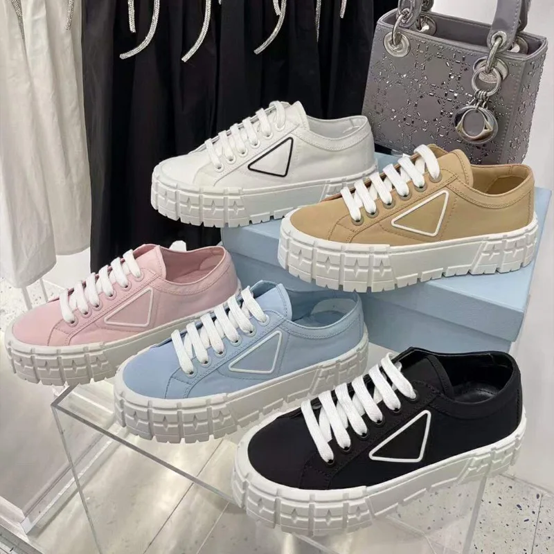 

Women Canvas Leather Platforms Shoes Chunky Sneakers Fashion Shoes Women Choussure Femme Designer Shoes Women Luxury Brand Logo