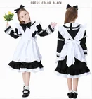 Костюмы на Хэллоуин для маленьких девочек, с рисунком из аниме Алиса в стране чудес вечерние платье ребенок горничная Сисси Лолита костюмы для косплея комплект