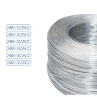10m 2pin 18awg 20awg 22awg 24awg 26awg 28awg extension cable for led strip tape string connect electric diy wire