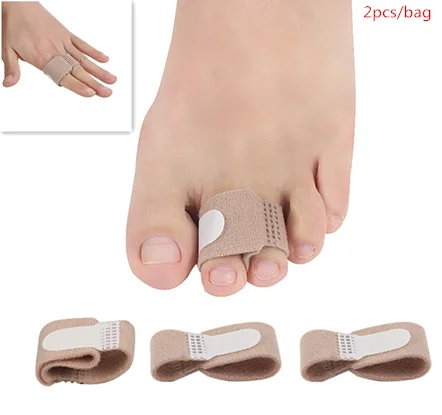 2 шт. корректор пальцев ног повязка выпрямитель молоток ног Hallux вальгус палец ноги сепаратор шина обертывания Уход за ногами поставки