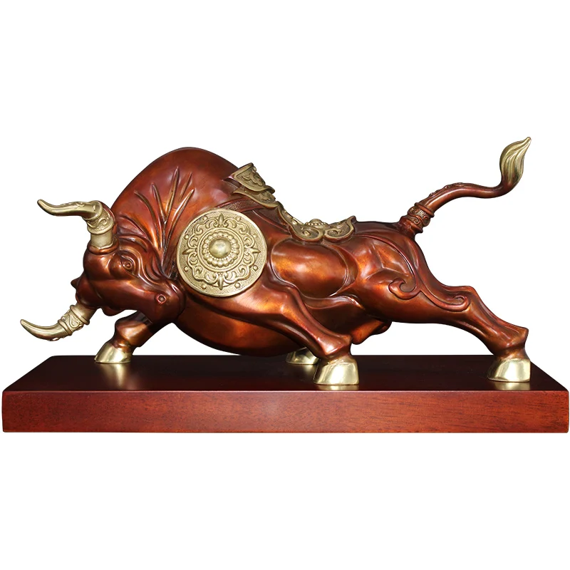 

"Transport potential, such as Rainbow" Lucky Zodiac cattle copper handicrafts