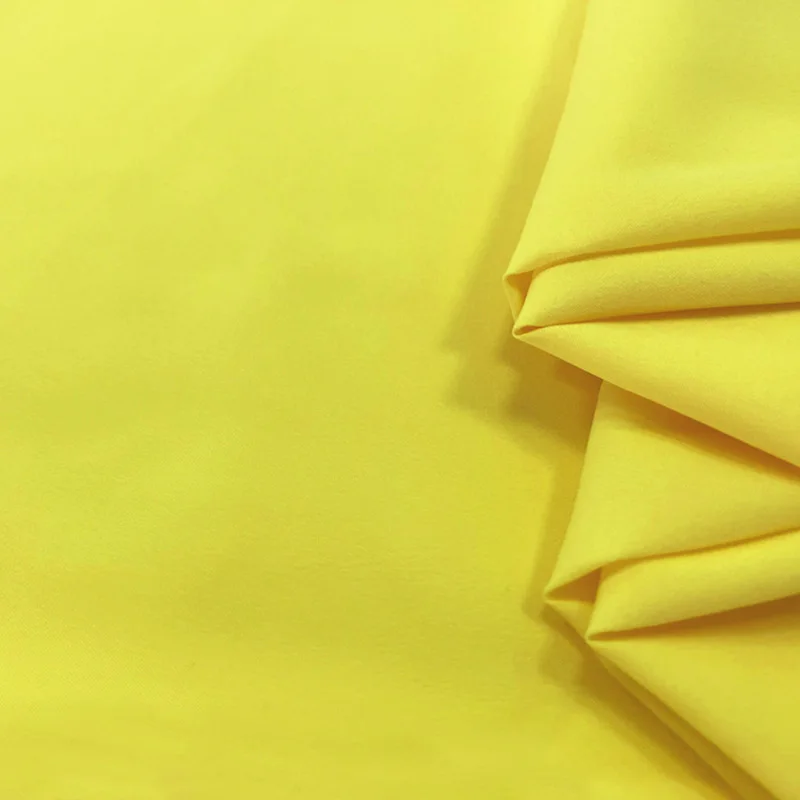 Yellow 50*150 см двухсторонняя эластичная мягкая эпонж ткань для одежды ручной работы DIY спортивная одежда - Цвет: Yellow