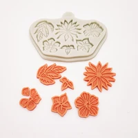 flower silicone mold fondant chocolate resin sugarcraft mold for pastry cup cake decorating kitchen tool